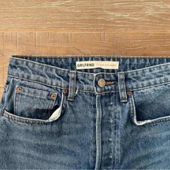 GRLFRND High Rise Straight Jeans - Picture 2 of 4